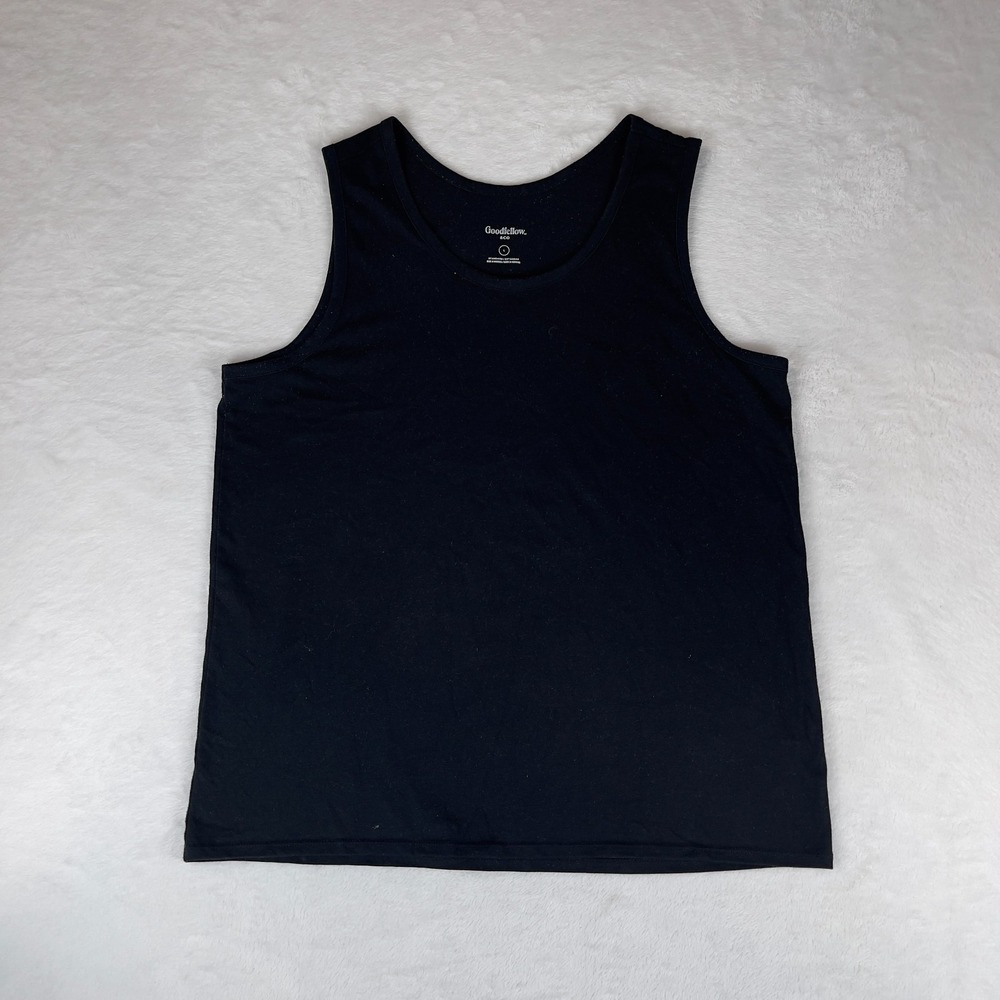 Goodfellow & Co Tank Top Mens Large Black Solid Sleeveless Standard Fit Pullover
